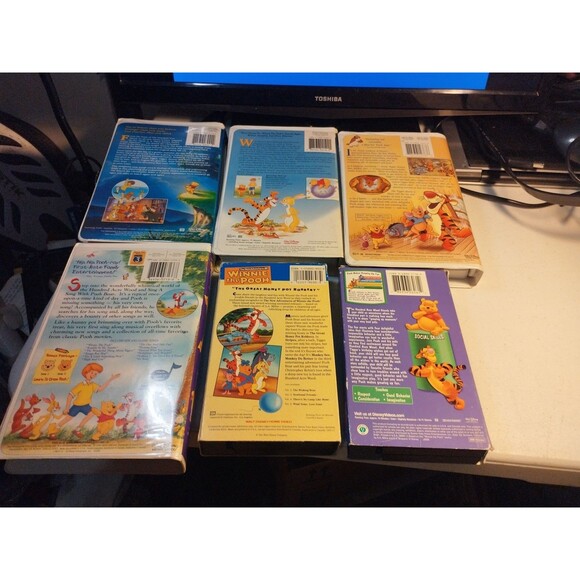Winnie the Pooh VHS Lot Of 6 Tapes - Disney - Picture 2 of 6